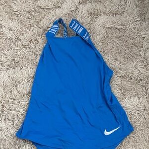 Nike girls Blue One-Piece Swimsuit